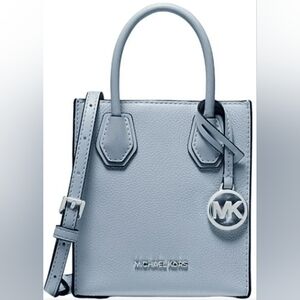 **FLASH SALE**NWOT Michael Kors Lt.  Blue Small Bag Purse Mercer Crossbody **